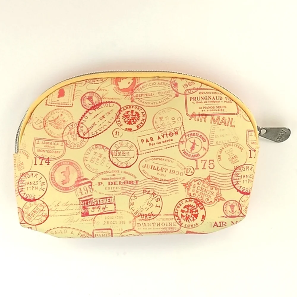 IPSY French Postmarks Makeup zipper bag NWOT